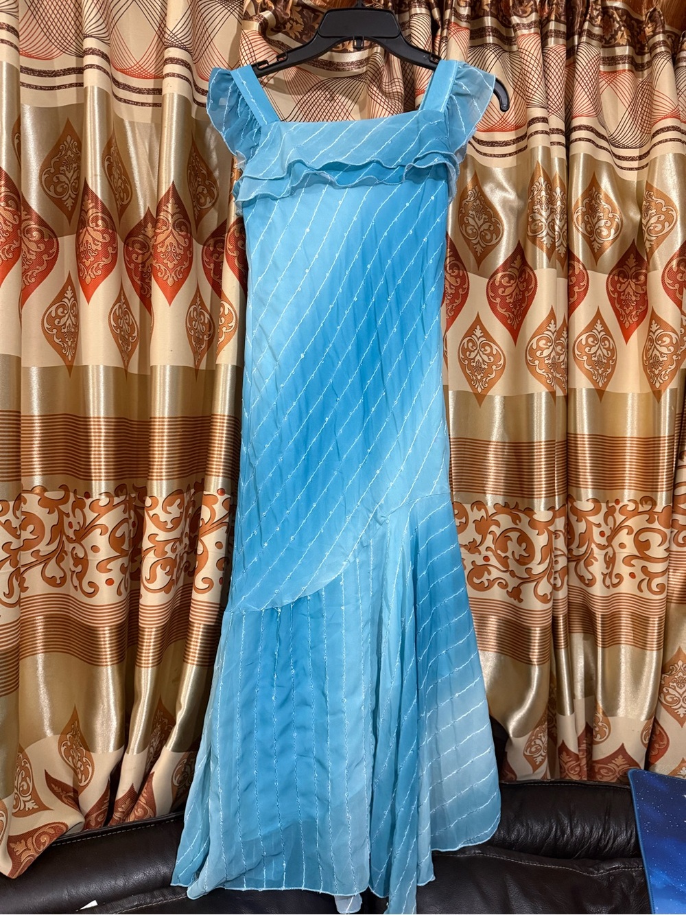 Roni Nicole y2k kids size Blue Ombre  Sequin Dress